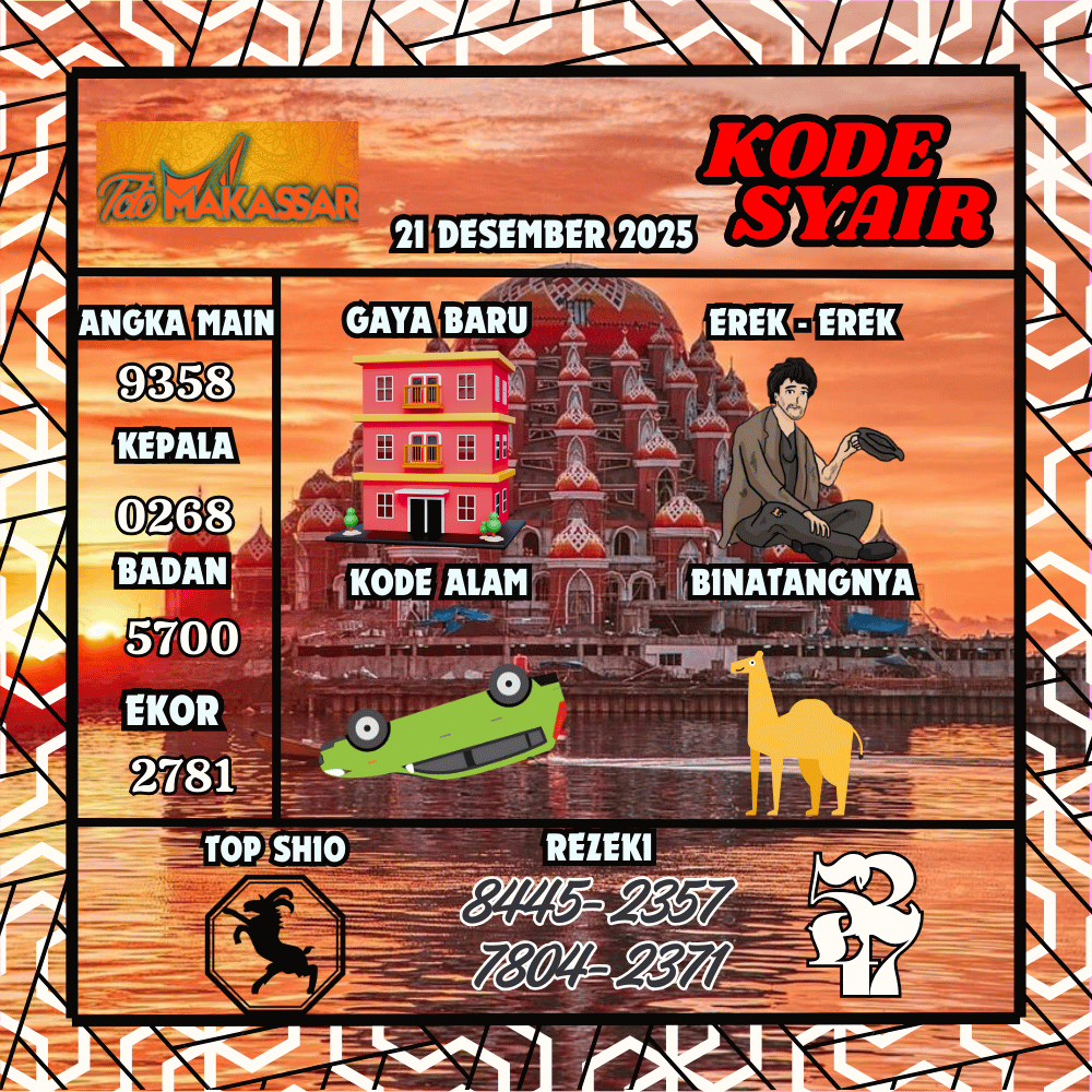 Kode Syair Makasar Pools - Desember Pools