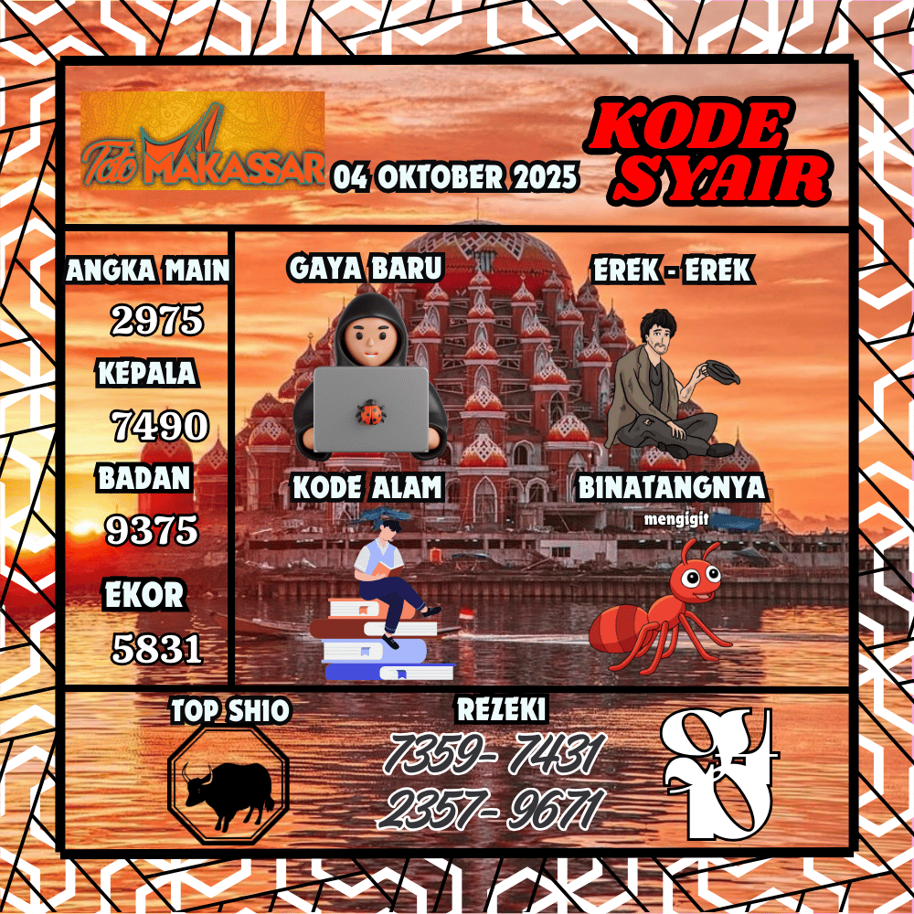 Kode Syair Makassar Pools - Oktober Pools