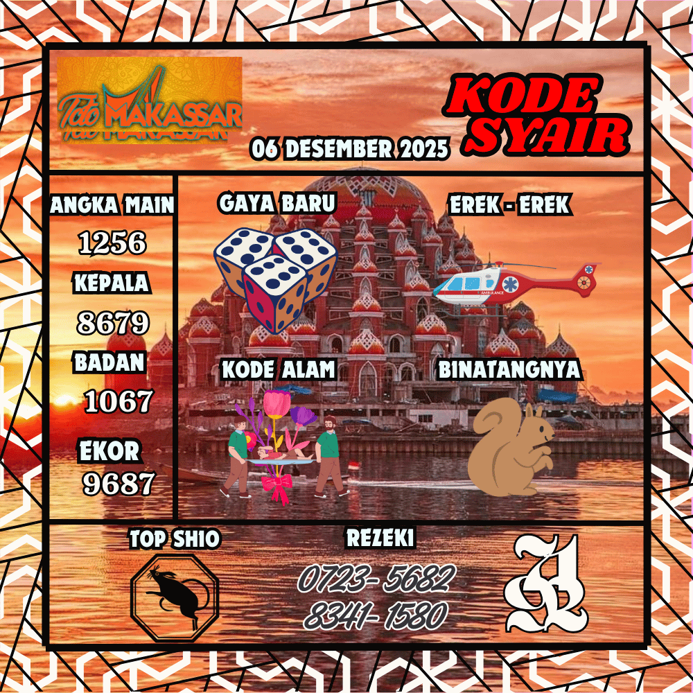 Kode Syair Makasar Pools - Desember Pools