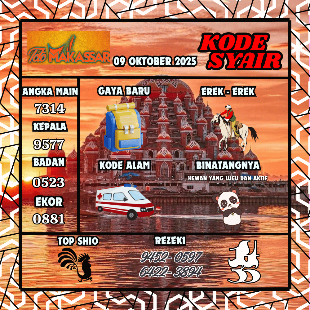 Kode Syair Makassar Pools - Oktober Pools