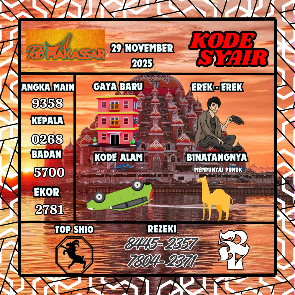 Kode Syair Makassar Pools 29 november 2025