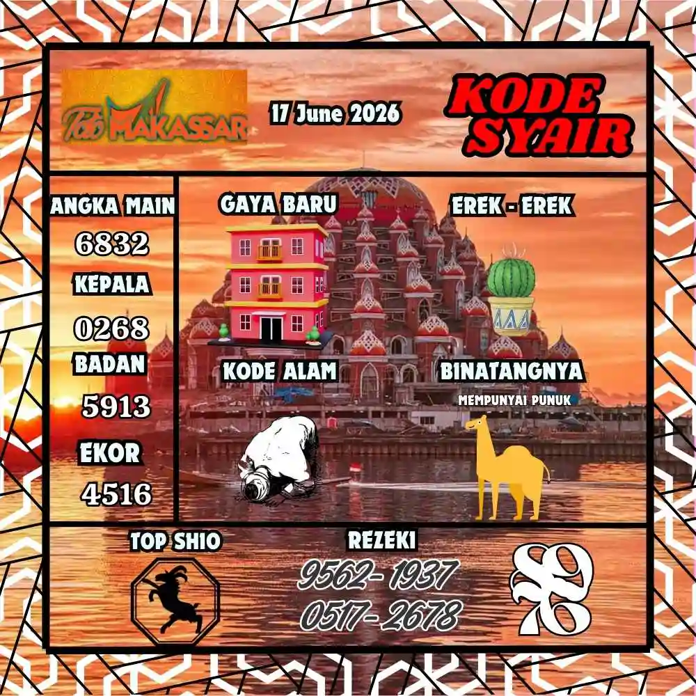 Kode Syair Makasar Pools Juni 2026
