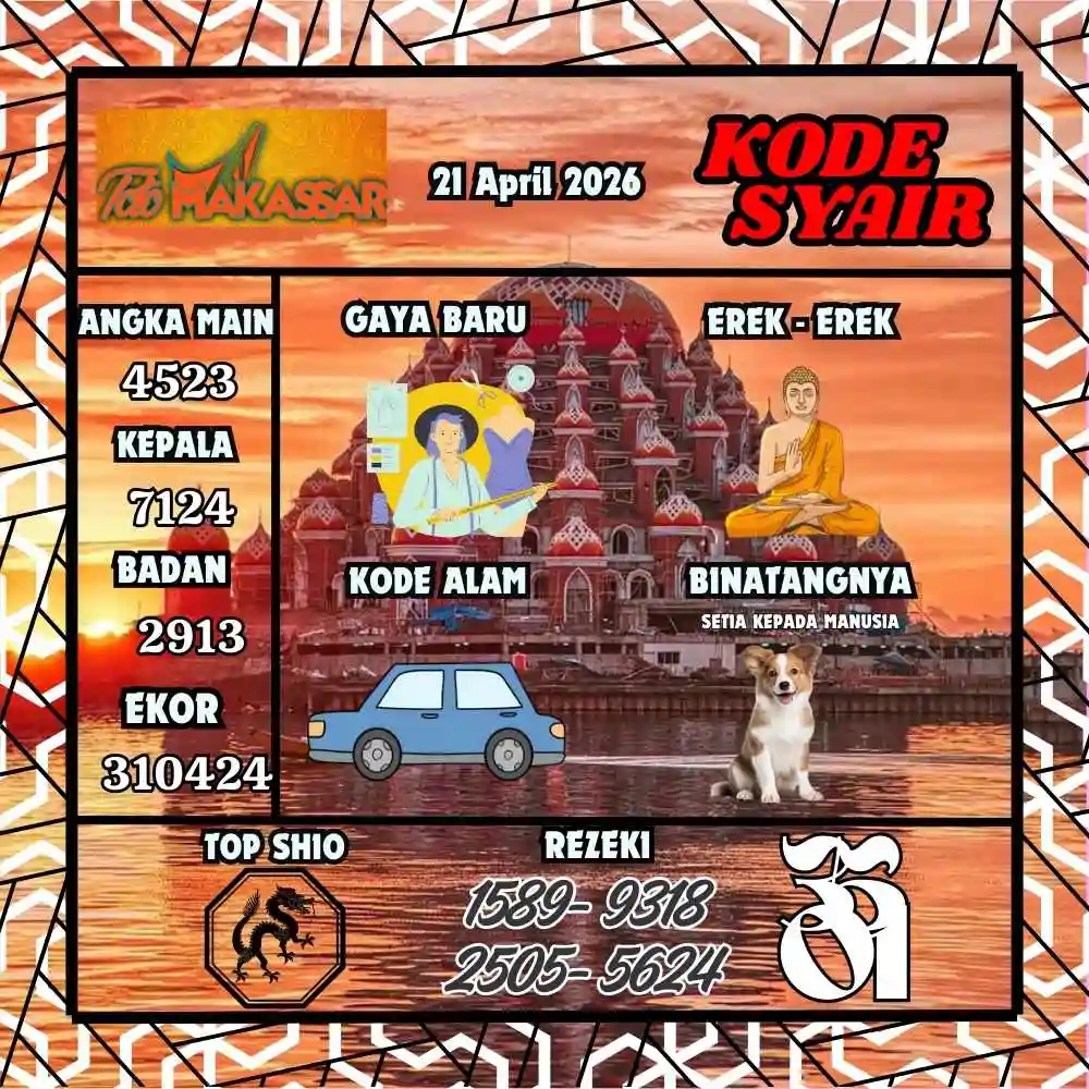 Kode Syair Makasar Pools April 2026
