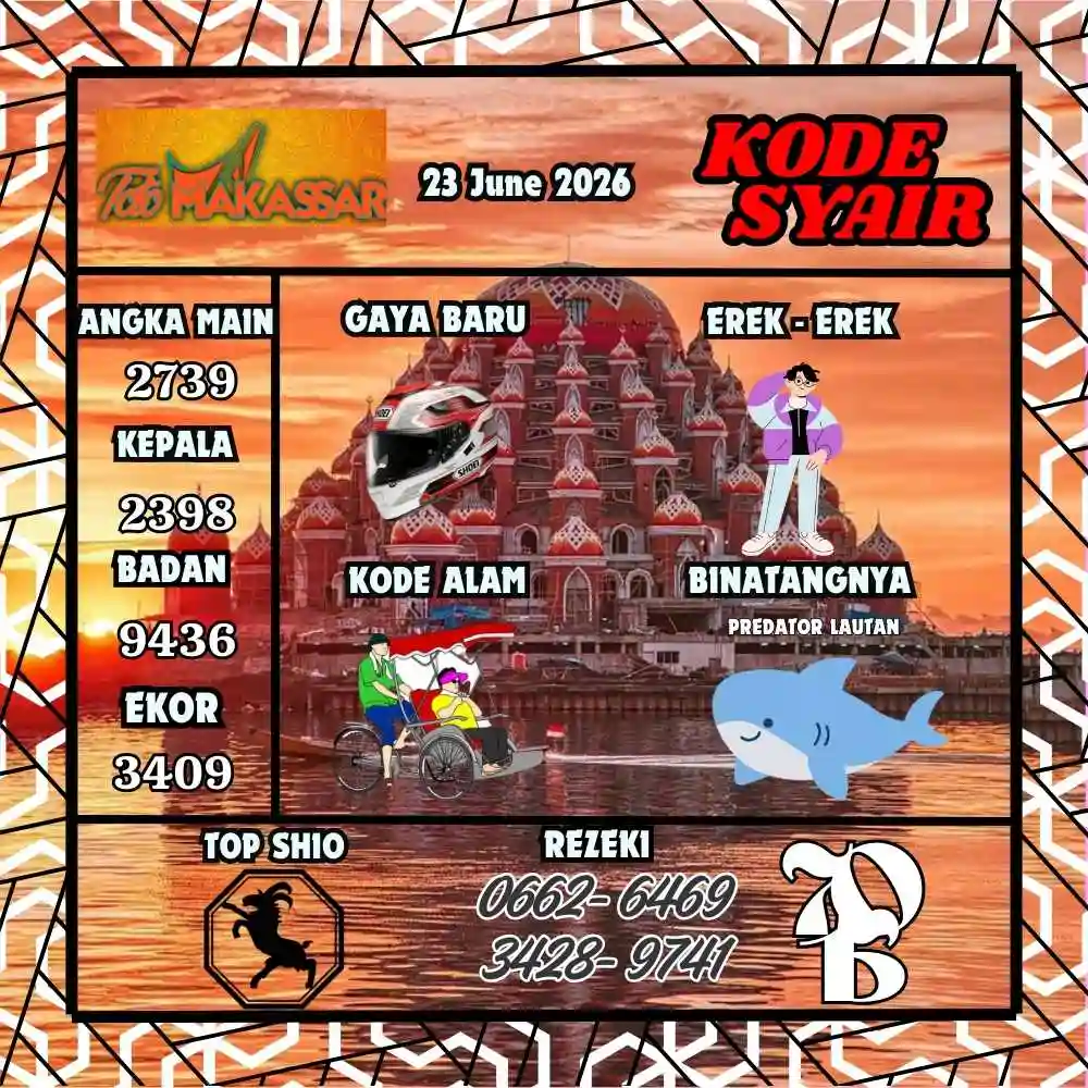 Kode Syair Makasar Pools Juni 2026
