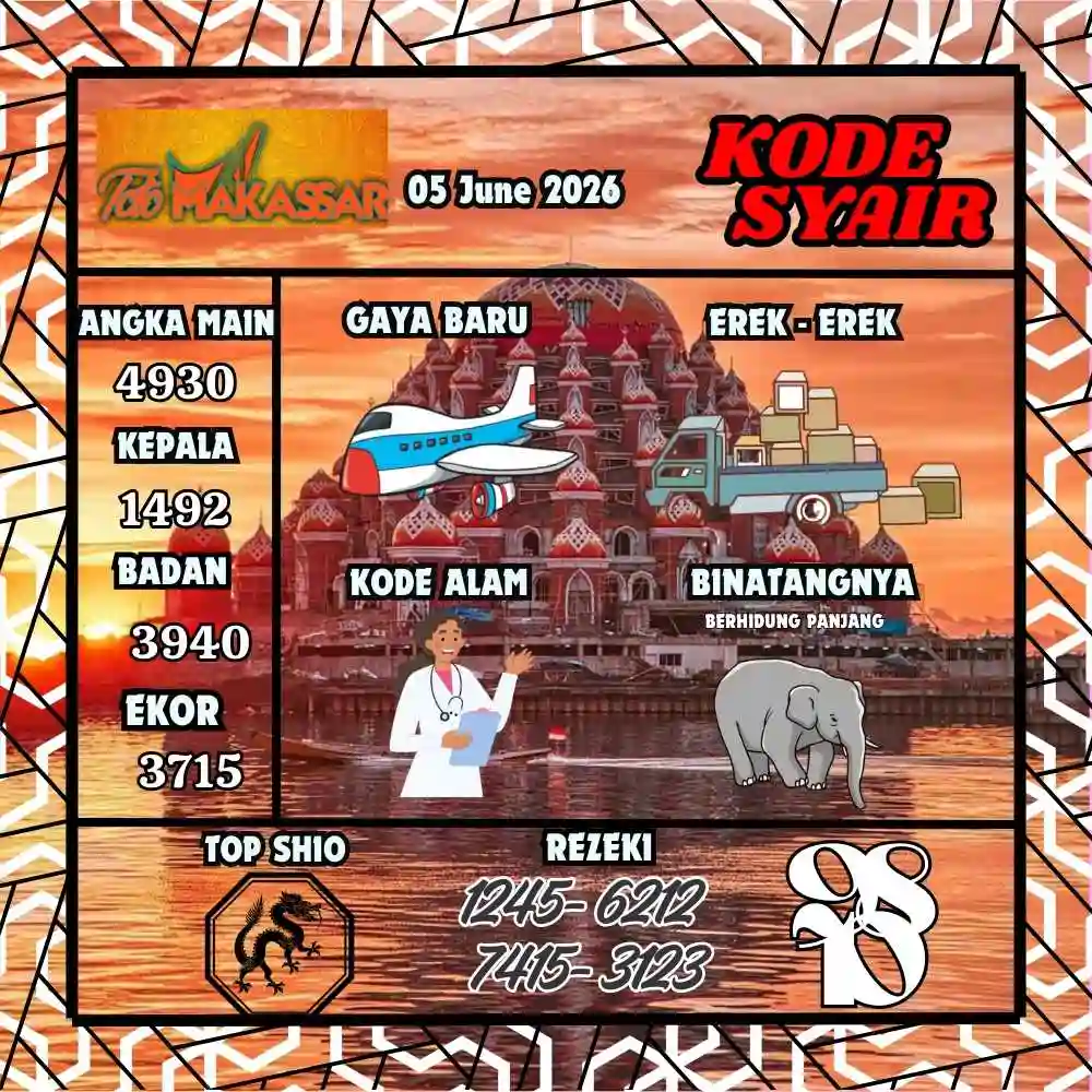 Kode Syair Makasar Pools Juni 2026
