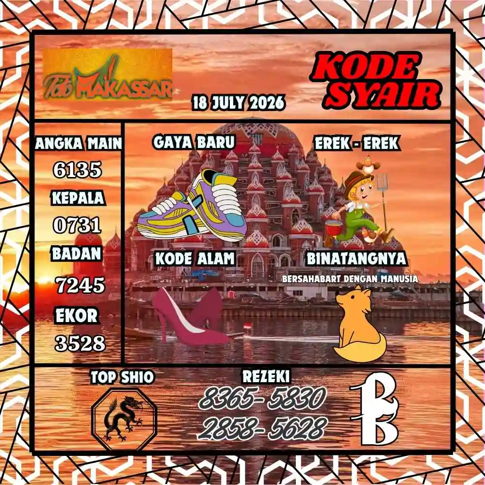 Kode Syair Makasar Pools Juli 2026