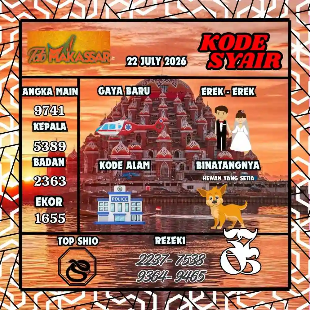 Kode Syair Makasar Pools Juli 2026