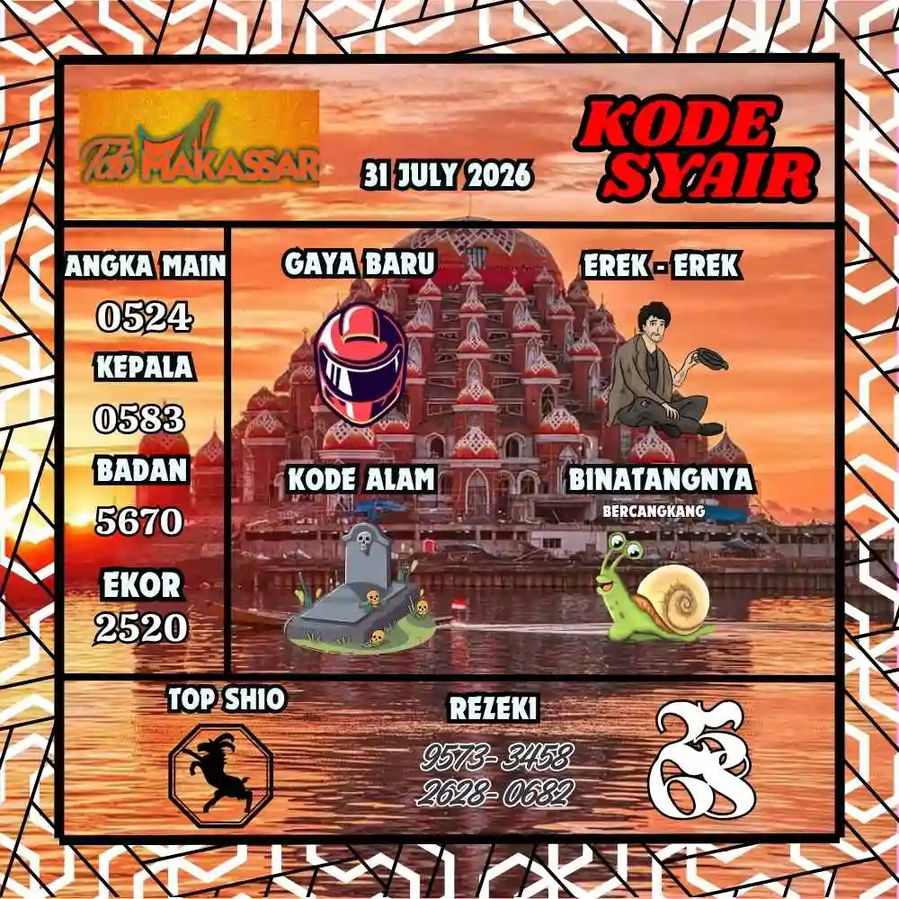 Kode Syair Makasar Pools Juli 2026